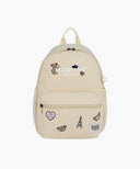 KIDS ALLOVER BEAR WAPPEN BACKPACK IN BEIGE