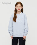 KIDS CLASSIC LOGO EMBOSSING SWEATSHIRT IN LIGHT BLUE