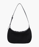 CLASSIC LOGO HALF MOON 2-WAY CROSS BAG IN BLACK
