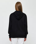 CLASSIC LOGO EMBROIDERY HOODIE IN BLACK