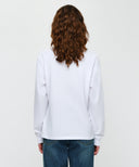 DOODLE BEAR LONG SLEEVE TEE IN WHITE