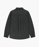 MICRO CLASSIC LOGO OVERSIZED DENIM SHIRT IN BLACK