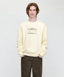 [REGEN] CLASSIC LOGO CHECK APPLIQUE SWEATSHIRT IN IVORY