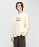 [REGEN] CLASSIC LOGO CHECK APPLIQUE SWEATSHIRT IN IVORY