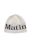 LOGO JACQUARD SHORT BEANIE IN WHITE image 9