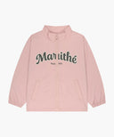 KIDS LETTERING LOGO WINDBREAKER IN PINK image 6