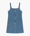 W DENIM SLEEVELESS DRESS IN LIGHT BLUE image 6