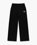 W EMBROIDERY CLASSIC LOGO SWEAT PANTS IN BLACK