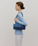 CLASSIC LOGO MINI DUFFLE BAG IN BLUE image 6
