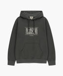 CLASSIC LOGO EMBROIDERY HOODIE (BRUSHED) IN CHARCOAL GREY