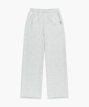 W BASIC FOLD-OVER SWEAT PANTS IN LIGHT HEATHER GREY image 12