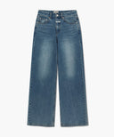 W WIDE DENIM PANTS IN BLUE image 7