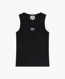 W RIBBON CLASSIC LOGO SLEEVELESS IN BLACK image 6