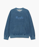 GARMENT DYED SWEATSHIRT IN BLUE