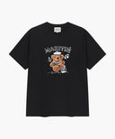 MARINE DRAWING DOODLE GRAPHIC TEE IN BLACK image 6