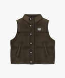 CLASSIC LOGO DOWN VEST IN DARK BROWN image 6