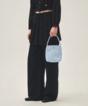 REGULAR LOGO MINI BAG IN BLUE image 6