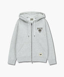 BIG COLLEGE LOGO GRAPHIC HOODIE ZIPUP IN LIGHT HEATHER GREY image 6