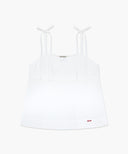 W PINTUCK CAMISOLE BLOUSE IN WHITE image 6