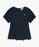 KIDS W PEPLUM BLOUSE IN NAVY image 6