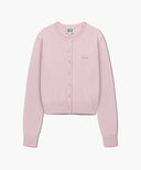 W HALF KNIT ROUND NECK CARDIGAN SET UP IN PINK image 6