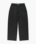 M WIDE FIT TUCK SUMMER DENIM PANTS IN BLACK