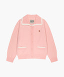 KIDS W LACE COLLAR CARDIGAN IN PINK image 6