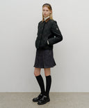 W DETACHABLE QUILTING JACKET IN BLACK image 6