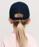 KIDS CLASSIC LOGO DENIM BALL CAP IN INDIGO image 6