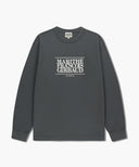 CLASSIC LOGO LONG SLEEVE IN CHARCOAL GREY image 6