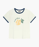 KIDS CITRON RINGER TEE IN IVORY image 6