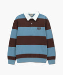 CLASSIC LOGO STRIPE RUGBY SWEATSHIRT IN BLUE image 6