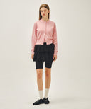 W BASIC KNIT CARDIGAN SETUP IN CORAL PINK image 6
