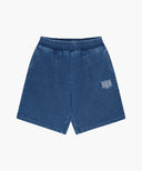 KIDS CLASSIC LOGO BERMUDA ONE TUCK SWEAT SHORTS IN BLUE image 6