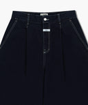 M LOW-WAIST TUCK WIDE DENIM PANTS IN LIGHT BLUE image 7