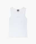 W REGULAR LOGO SLEEVELESS IN WHITE image 6