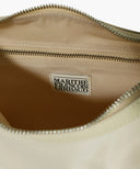 CLASSIC LOGO ROUND SHOULDER BAG IN LIGHT BEIGE image 6