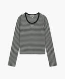 W DEEP NECK LONG SLEEVE IN BLACK image 12