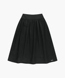 W COTTON WAIST WRINKLE SKIRT IN BLACK image 6