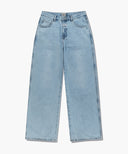 M HIGH STRAIGHT DENIM PANTS IN LIGHT BLUE image 6