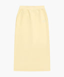 W CLASSIC LOGO SWEAT LONG SKIRT IN BUTTER image 6