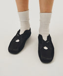 W BANDING FLATS SNEAKERS IN BLACK image 9