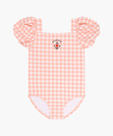 KIDS W CHECK SWIM SUIT IN PINK image 6