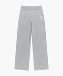 W CLASSIC LOGO KNIT PANTS IN HEATHER GREY image 6