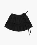 W LAYERED RUFFLE SKIRT IN BLACK image 6