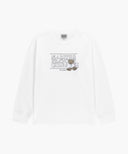 DOODLE CLASSIC LOGO LONG SLEEVE TEE IN WHITE image 6