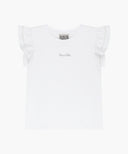KIDS W LACE FRILL SLEEVELESS IN WHITE image 6