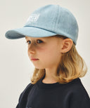 KIDS CLASSIC LOGO DENIM BALL CAP IN LIGHT BLUE image 6