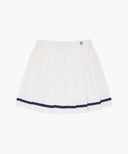 KIDS W MARINE PLEATED SKIRT IN IVORY image 6