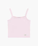 W BASIC STRING CROP SLEEVELESS IN LIGHT PINK image 6